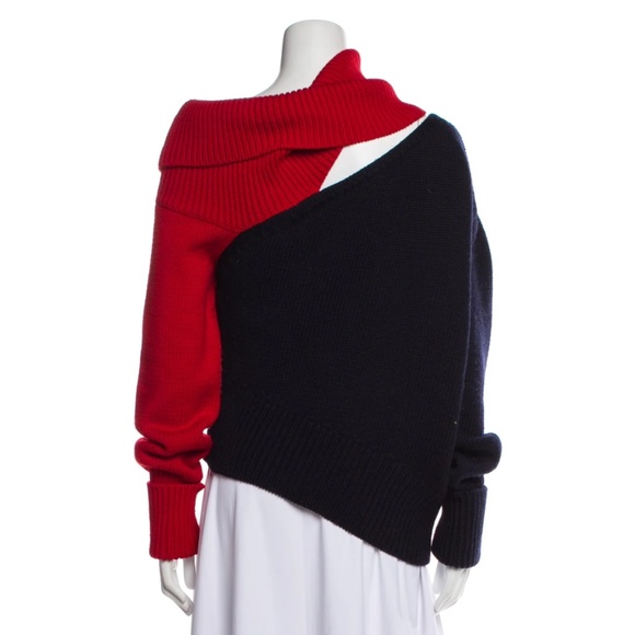 **LAST CALL** MONSE EUC Asymmetrical Cutout Sweater in Olive Green Size S - Picture 12 of 12